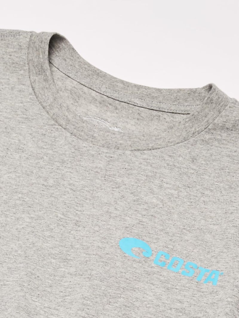 Costa Del Mar Topwater Short Sleeve T Shirt, Gray Heather, Medium - Image 2